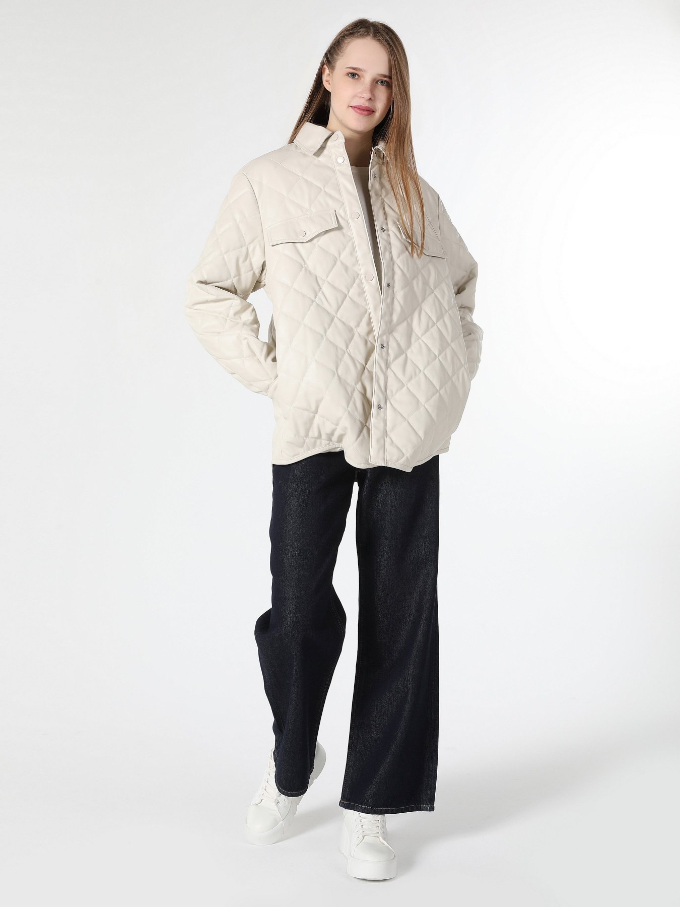 Демисезонная куртка Colin’s модель CL1062214BEI Фото