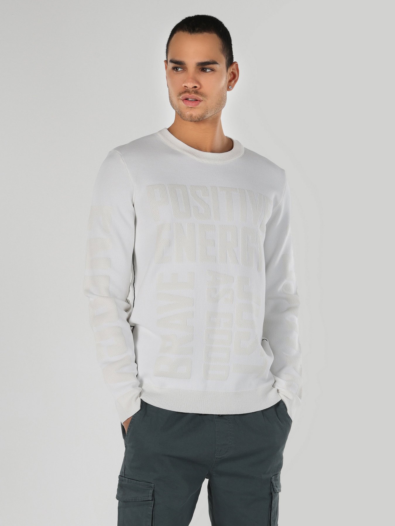 Джемпер Colin’s модель CL1062328WHT Фото