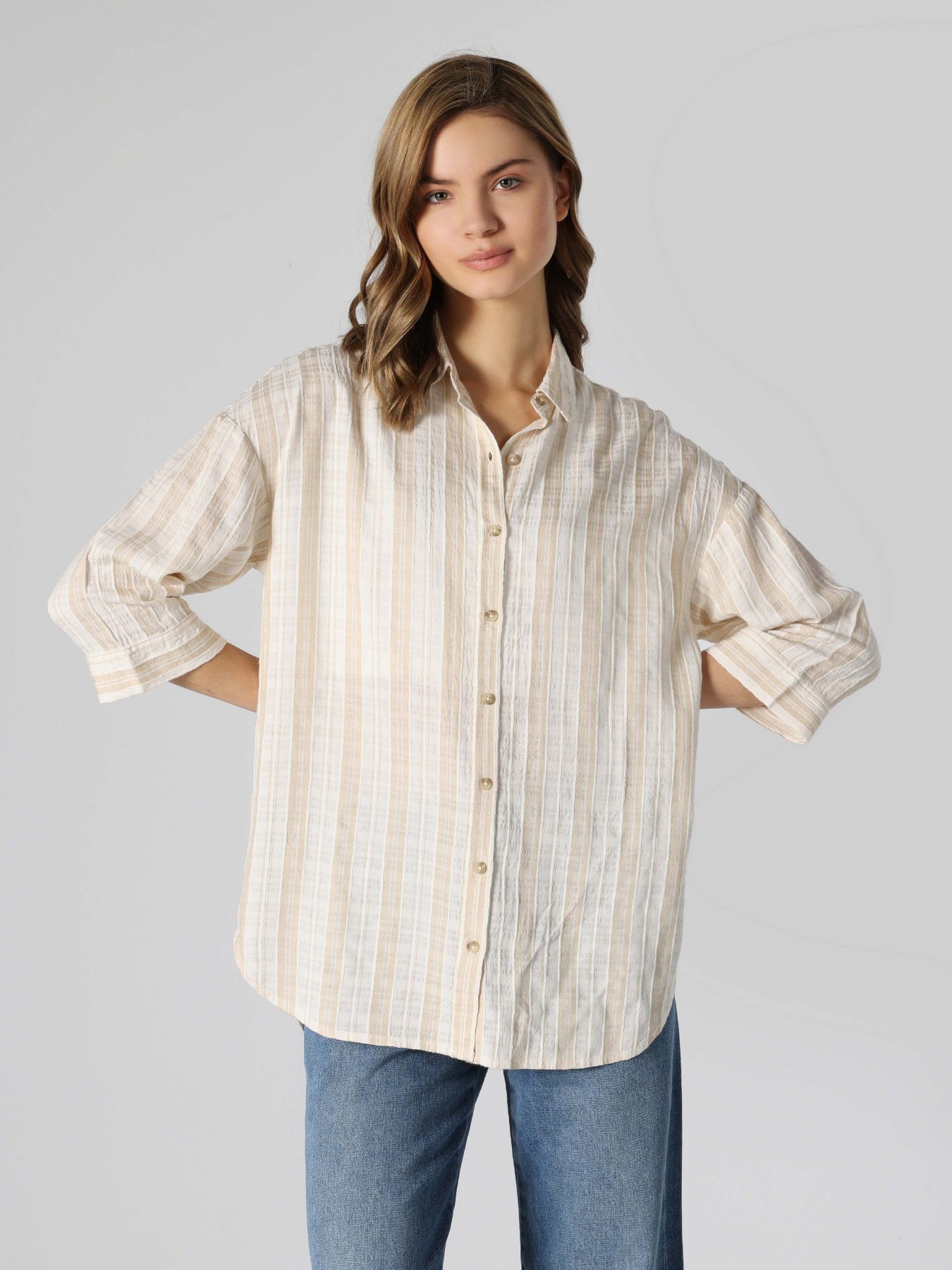 Сорочка повсякденна Colin’s модель CL1062469BEI Сорочка повсякденна Colin’s модель CL1062469BEI Фото