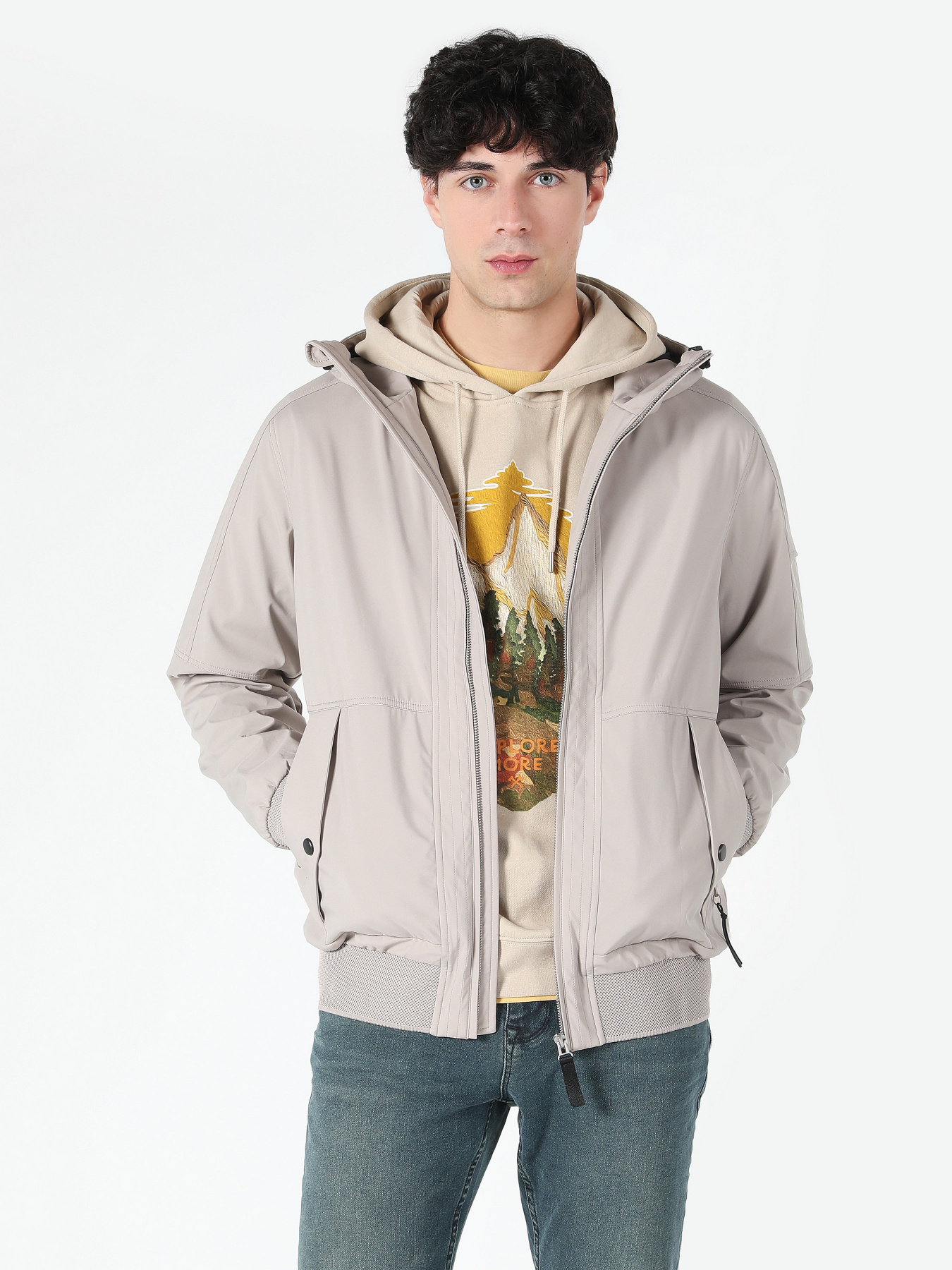 Демисезонная куртка Colin’s модель CL1062533BEI Фото