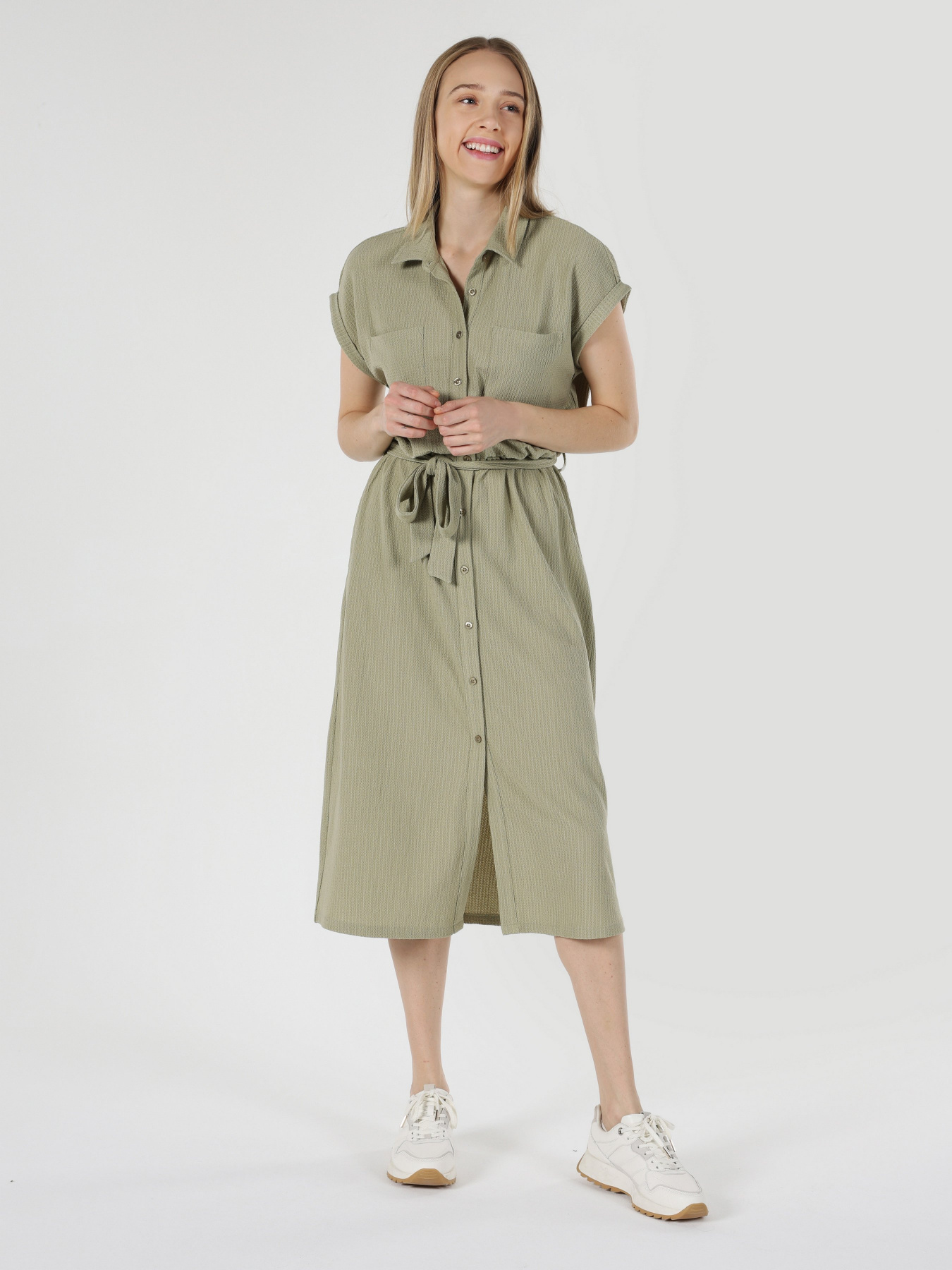 Сукня міді Colin’s модель CL1062598OLV Фото