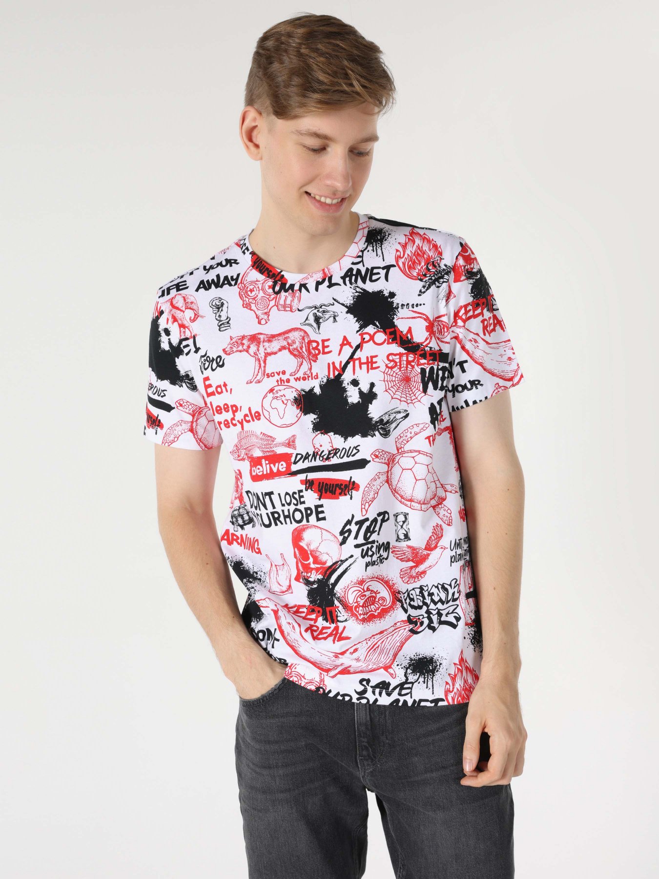 Футболка Colin’s модель CL1062670WHT Фото