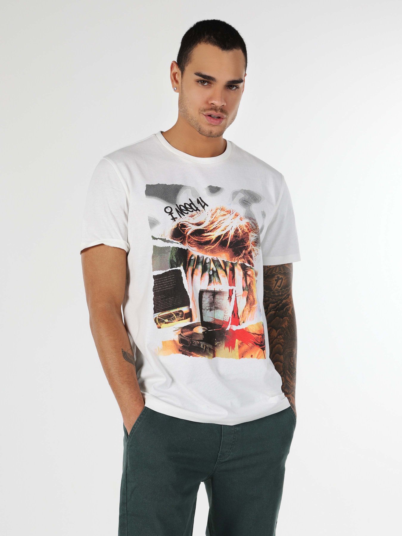 Футболка Colin’s модель CL1062794WHT Фото