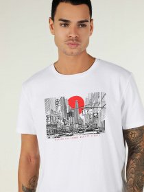 Футболка Colin’s модель CL1062795WHT Фото