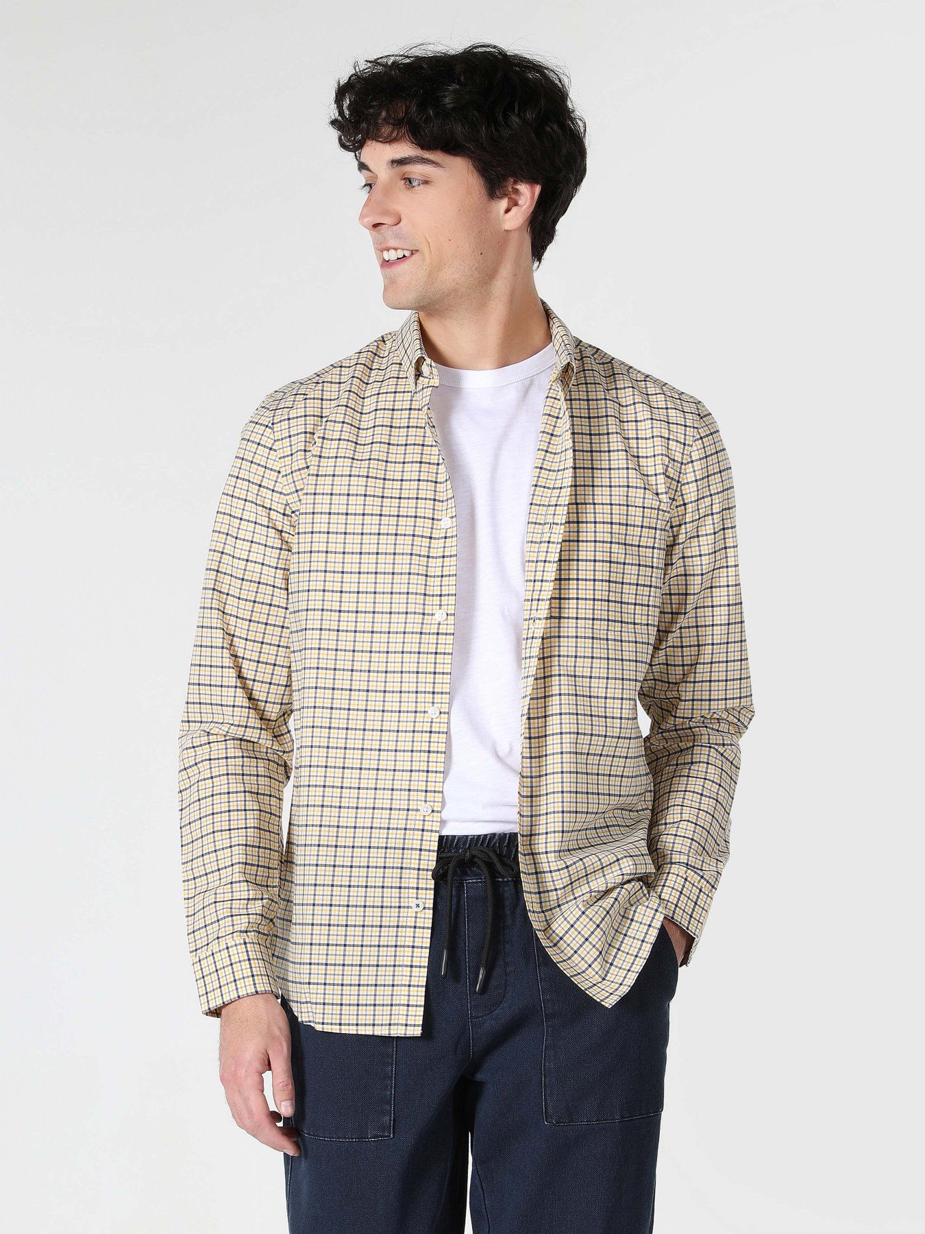 Сорочка повсякденна Colin’s модель CL1062820YLW Фото