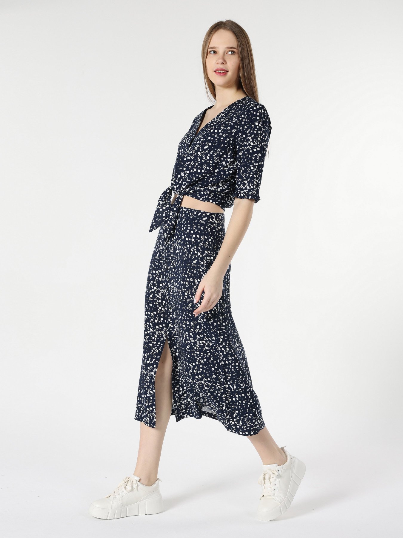 Юбка миди Colin’s модель CL1062946NAV Фото