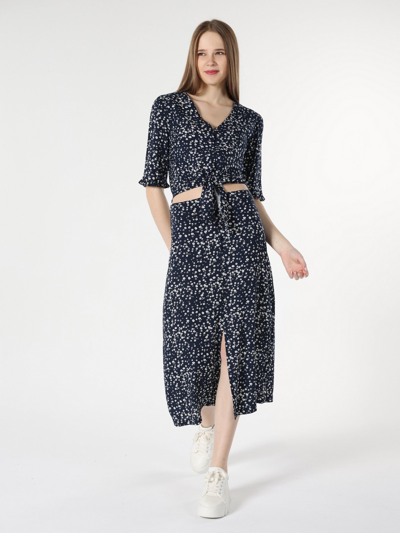 Юбка миди Colin’s модель CL1062946NAV Фото