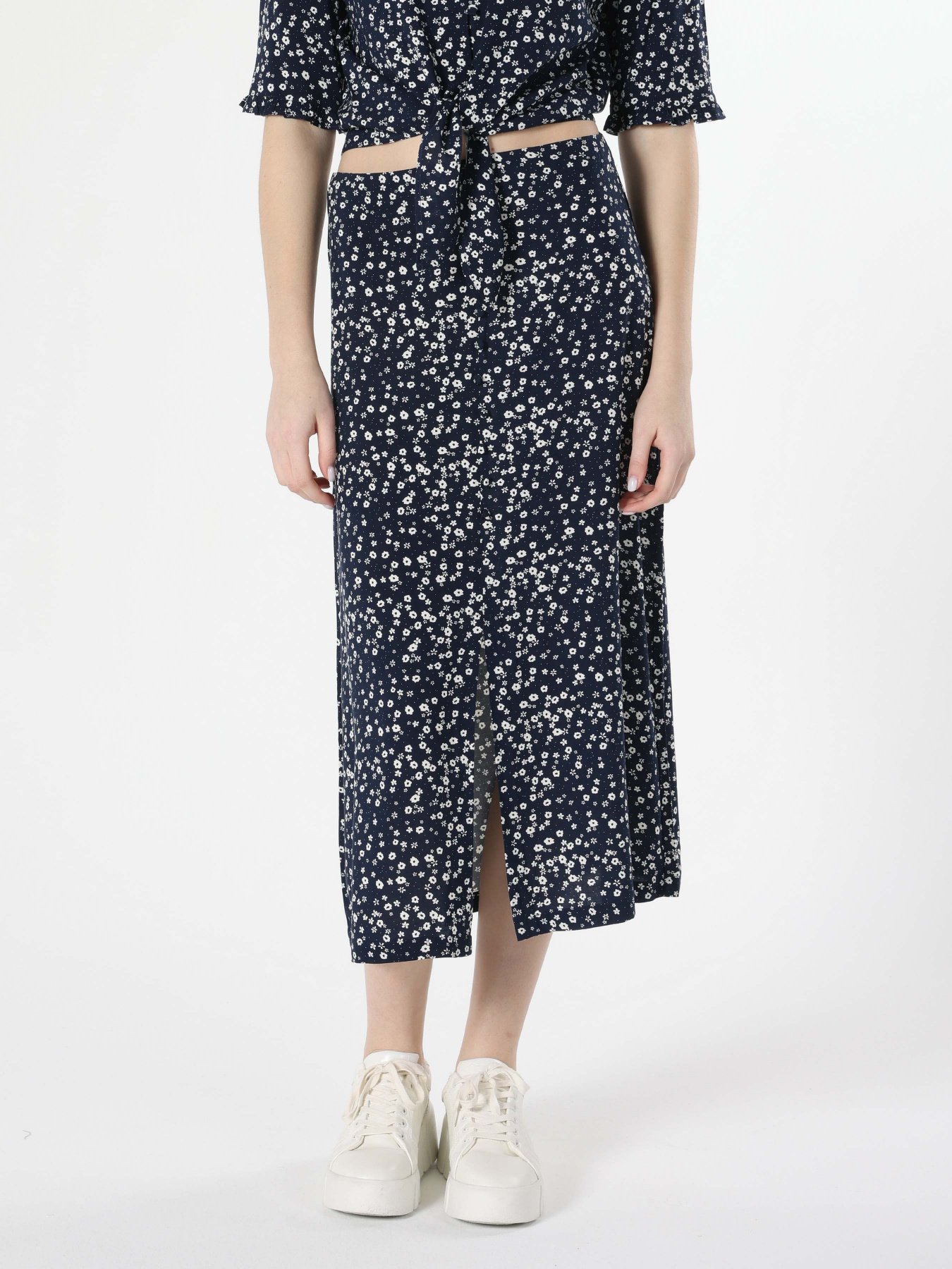 Юбка миди Colin’s модель CL1062946NAV Фото