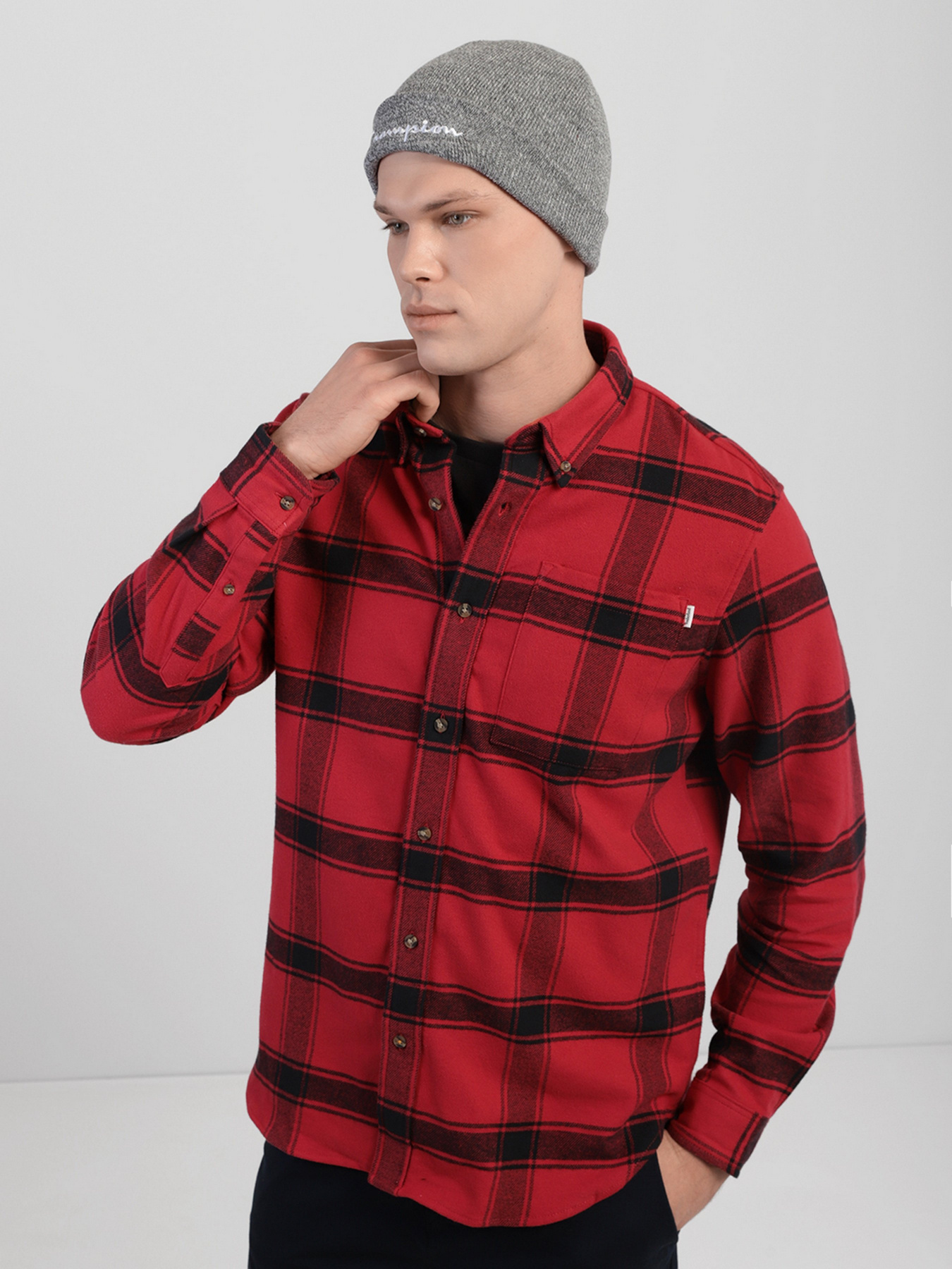 Шапка Champion BEANIE CAP Модель cha804335-GRJM Фото