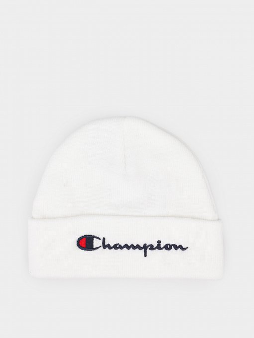 Шапка Champion BEANIE CAP модель cha804335-WHT Фото