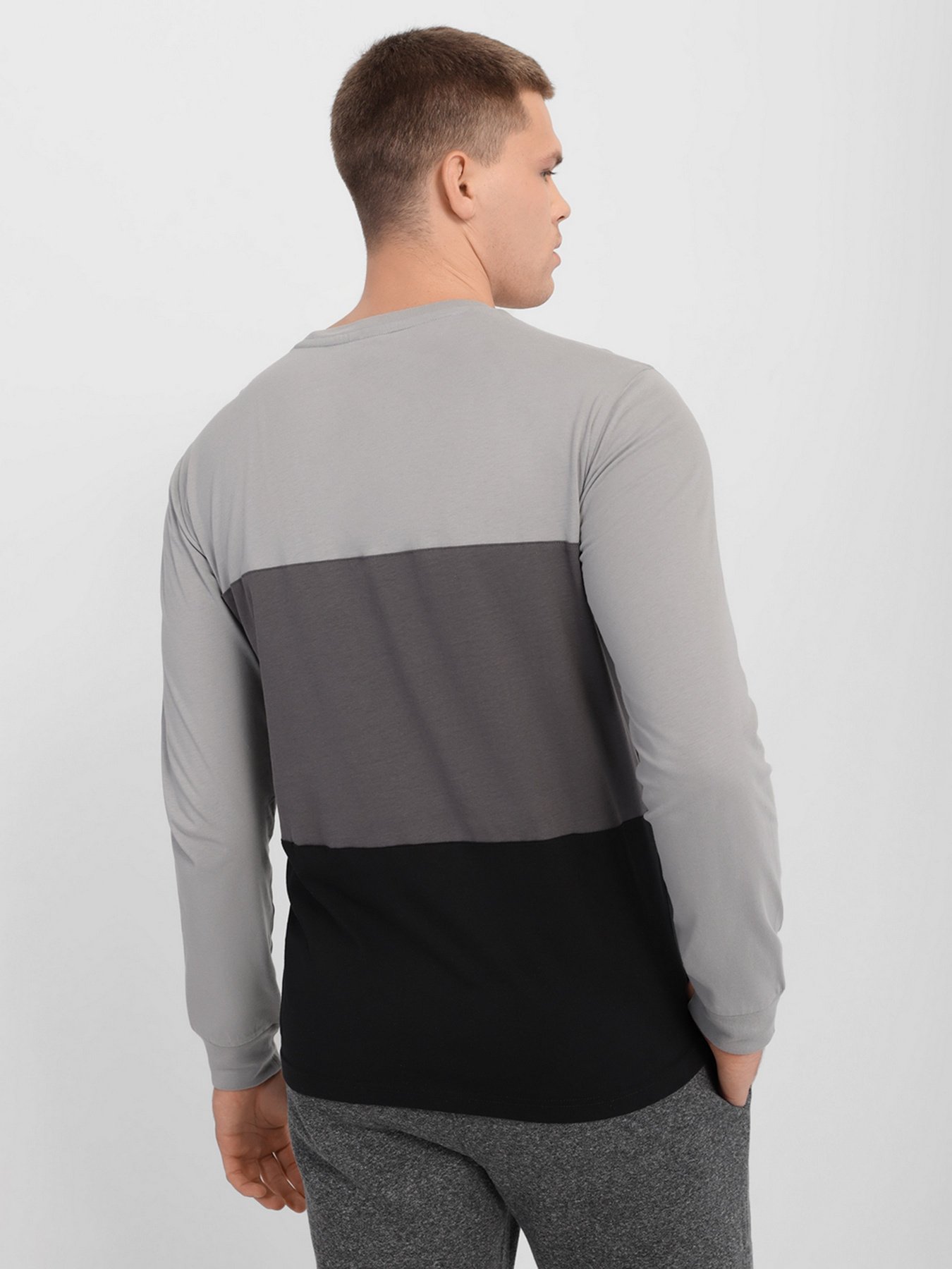 Лонгслів Champion STRIPE COLOUR BLOCK модель cha216590-NBK/EBN Фото