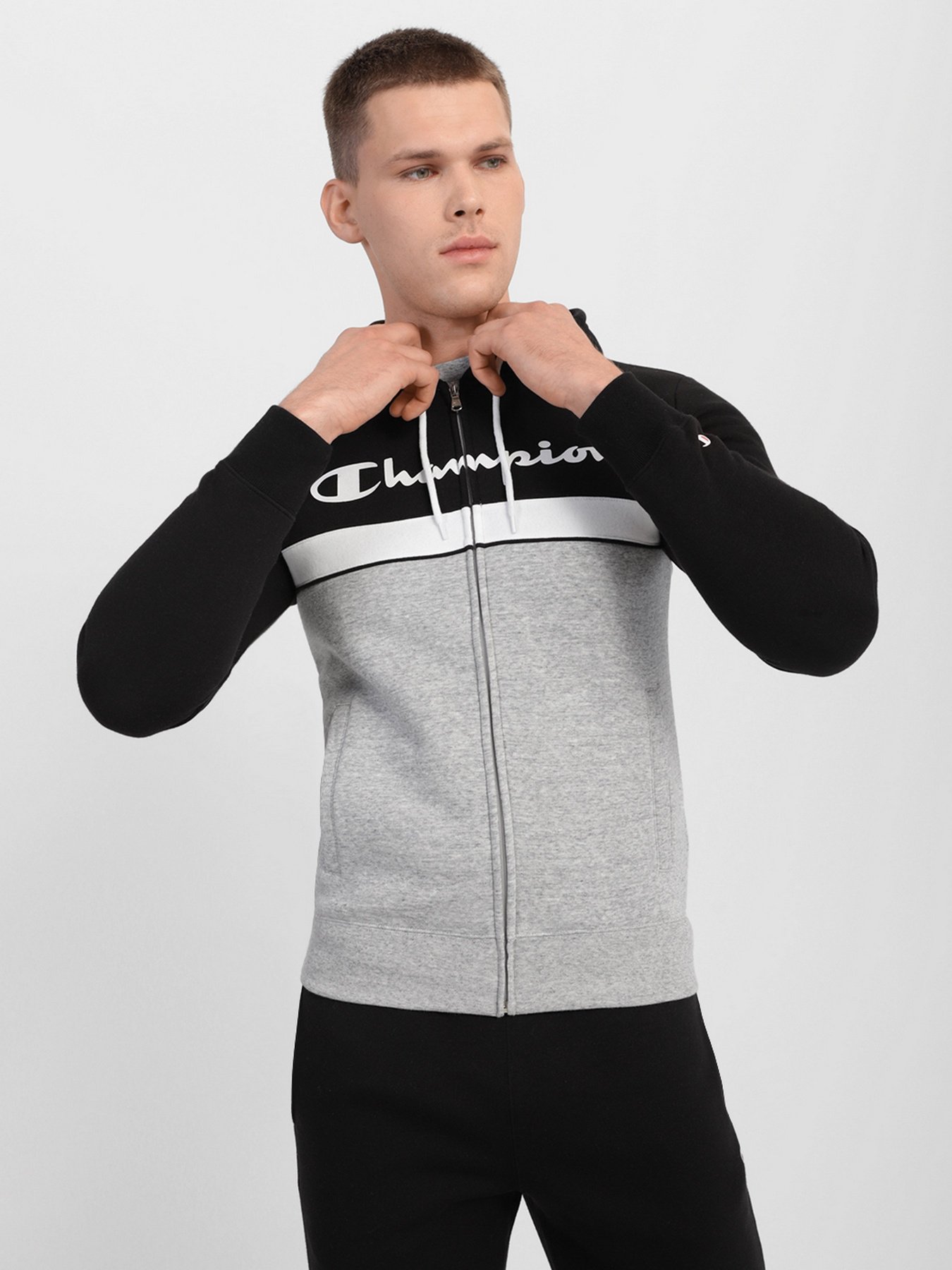 Костюмы Champion HOODED FULL ZIP SUIT модель cha216694-NOXM/NBK Фото