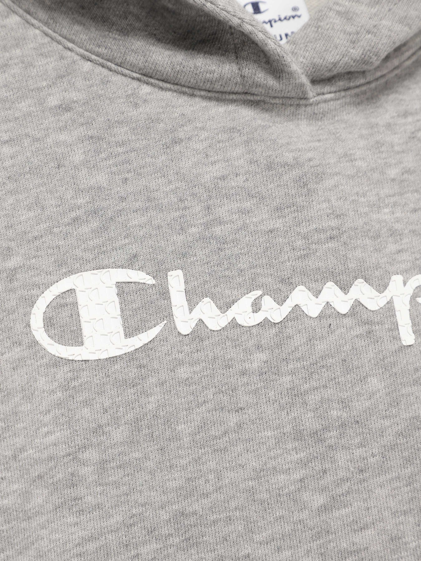 Худи Champion модель 403792_сірий з білим Фото