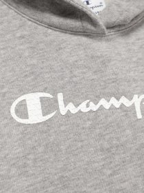 Худи Champion модель 403792_сірий з білим Фото