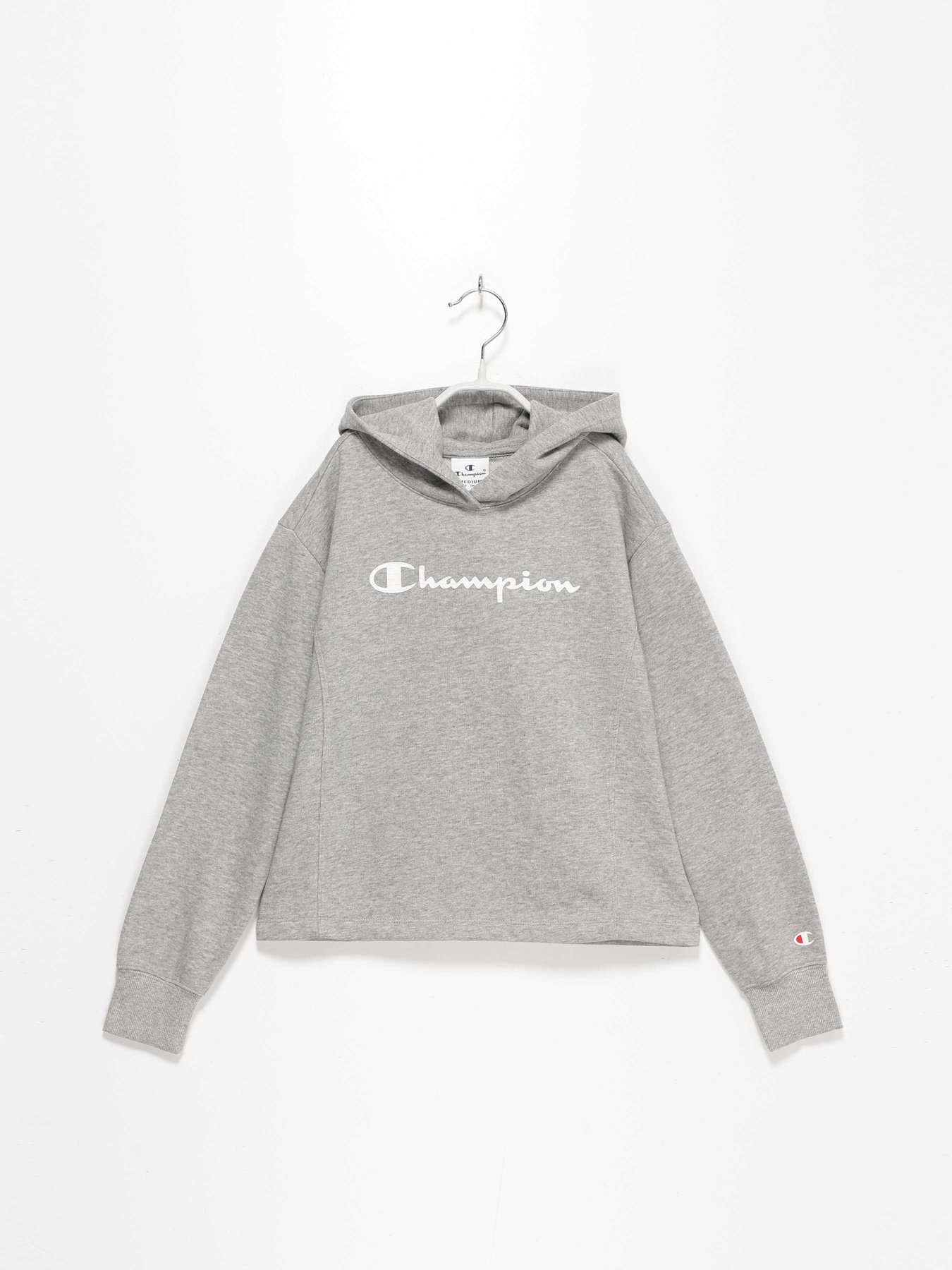 Худі Champion модель 403792_сірий з білим Фото