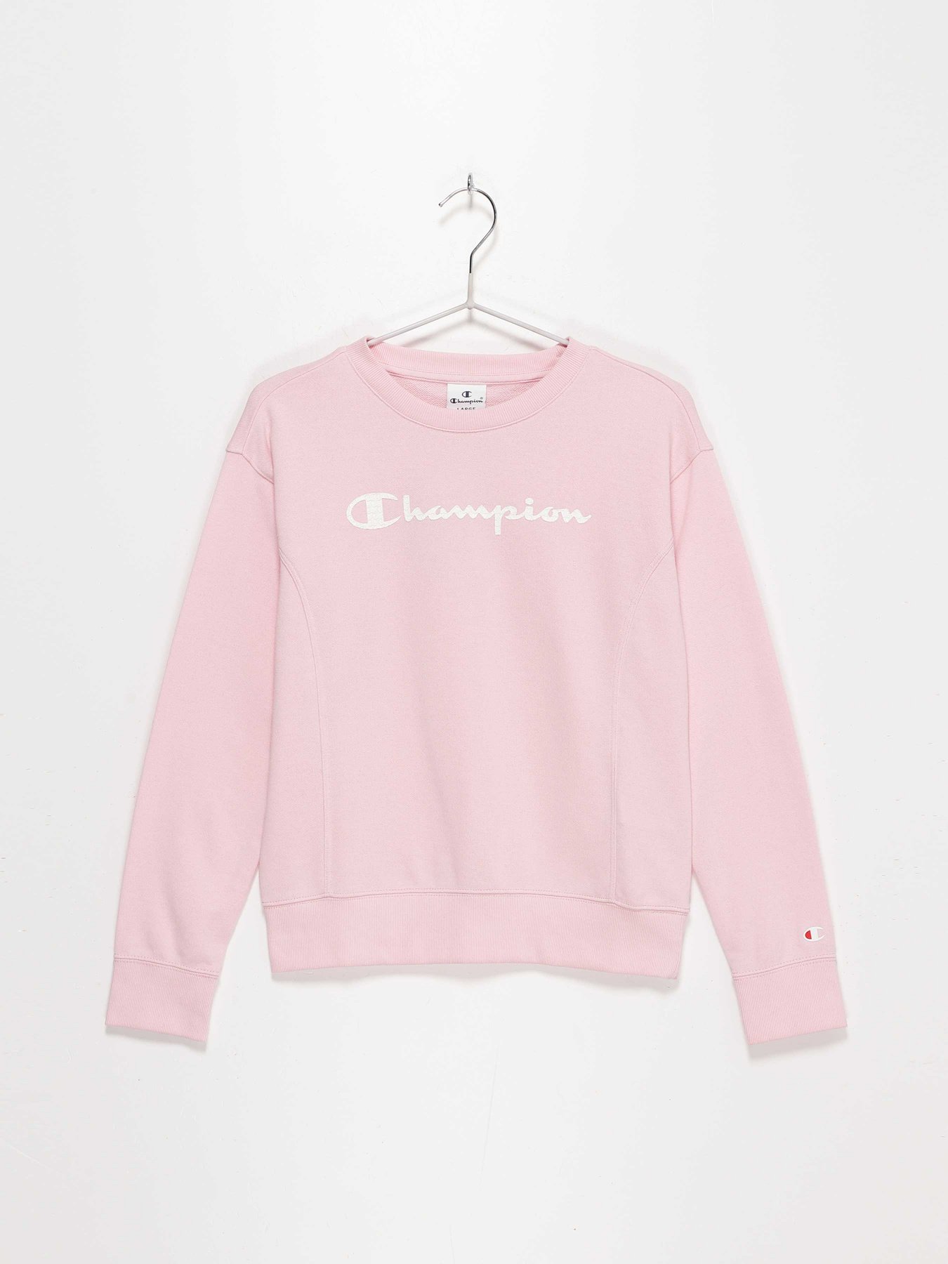 Свитшот Champion модель 403795_рожевий з білим Фото