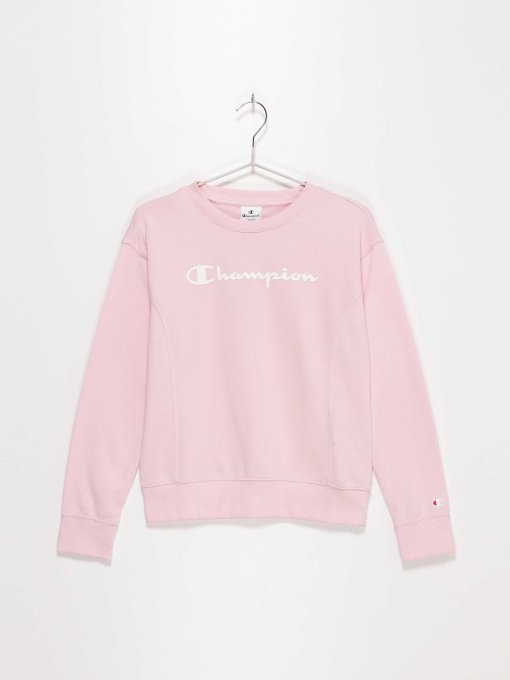 Свитшот Champion модель 403795_рожевий з білим Фото