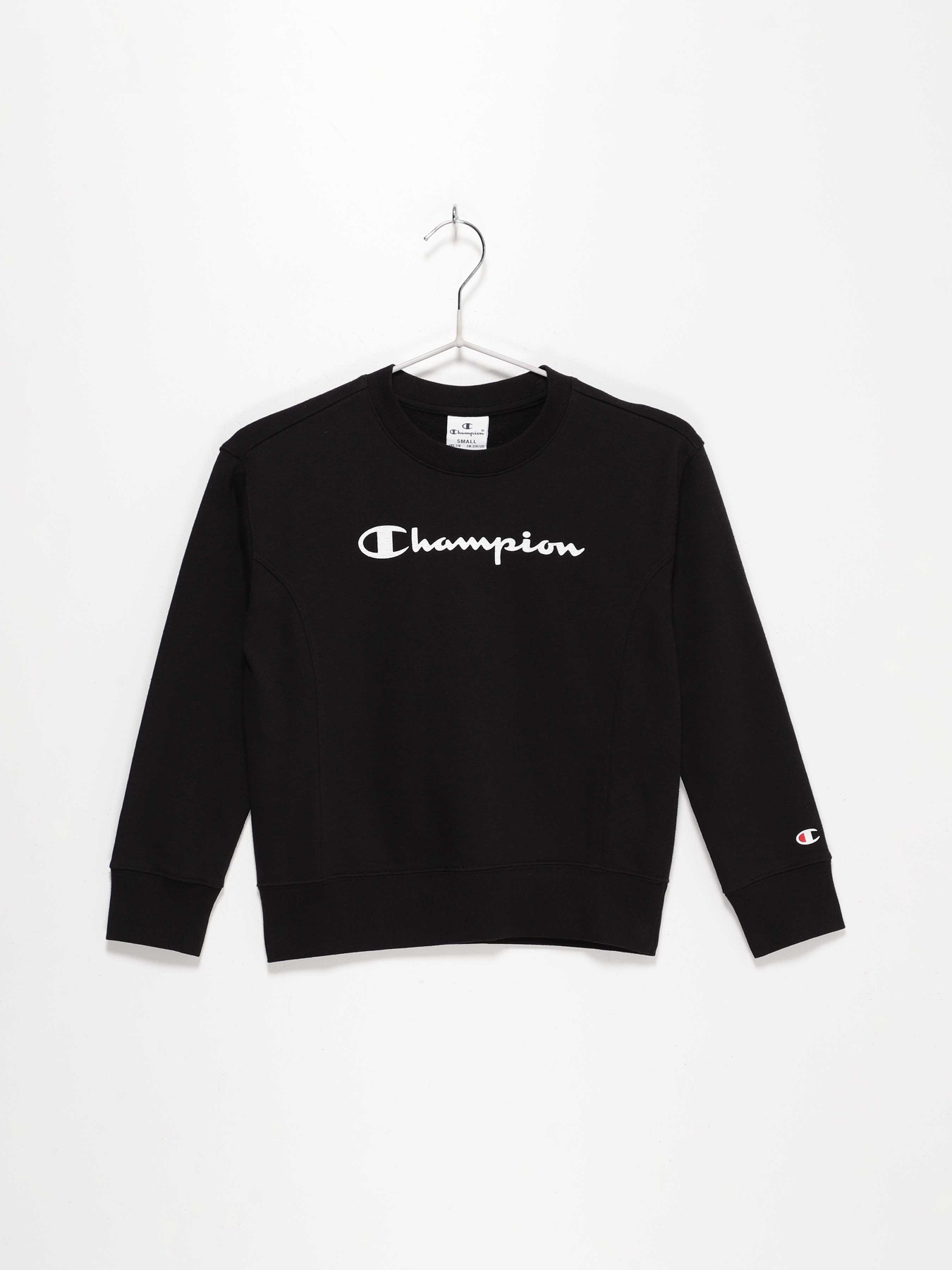 Свитшот Champion модель 403795_чорний з білим Фото