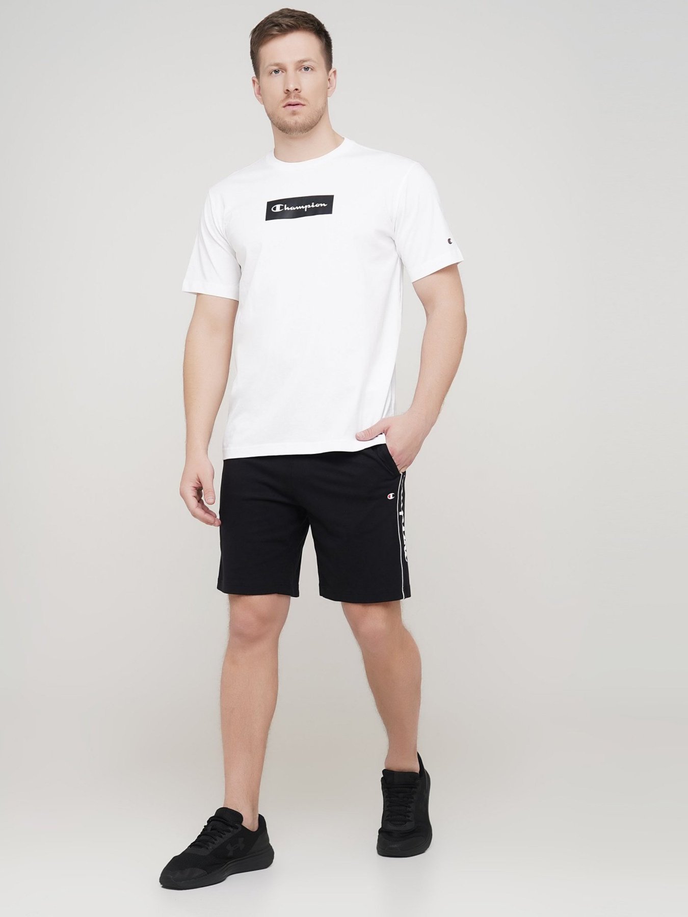 Шорты Champion модель cha214418-NBK/WHT Фото