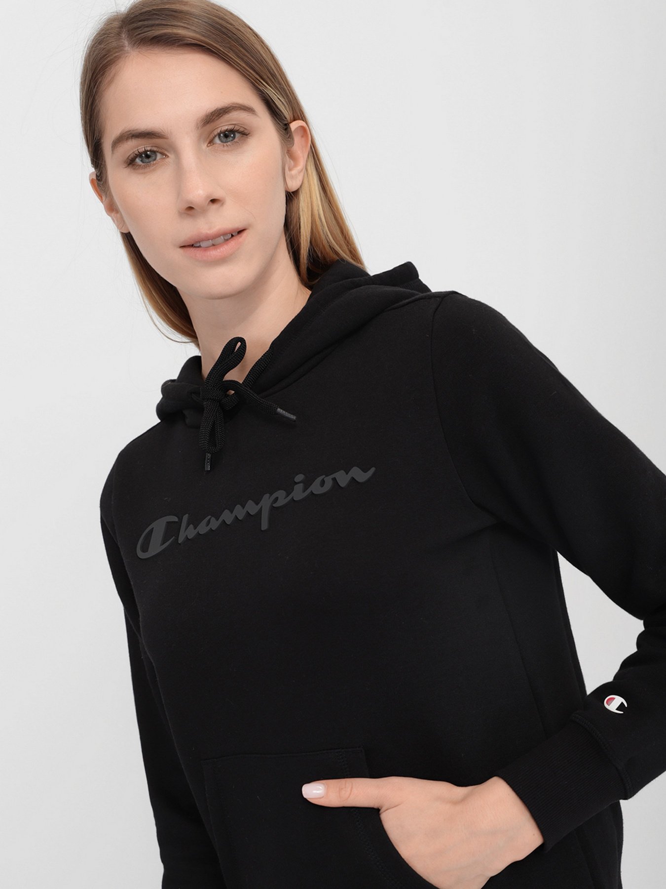 Худи Champion HOODED SWEATSHIRT модель cha113207-NBK Фото