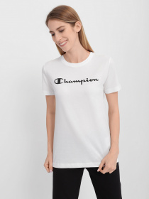Футболки и поло Champion CREWNECK T-SHIRT модель cha113223-WHT Фото