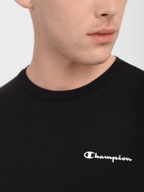 Футболки и поло Champion LONG SLEEVE CREWNECK T-SHIRT модель cha214756-NBK Фото