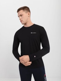 Футболки и поло Champion LONG SLEEVE CREWNECK T-SHIRT модель cha214756-NBK Фото