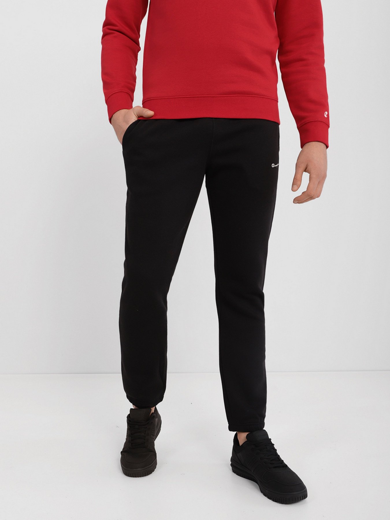 Спортивні штани Champion ELASTIC CUFF PANTS модель cha214955-NBK Фото