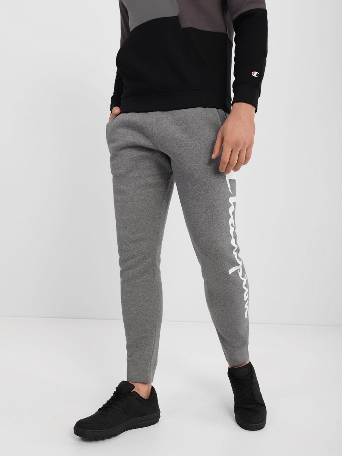 Штаны спортивные Champion RIB CUFF PANTS модель cha214961-NGAM/NBK Фото