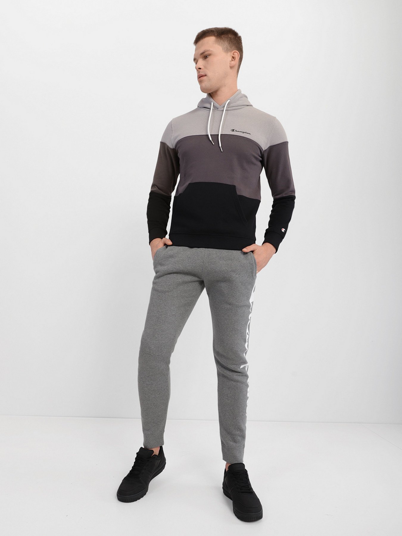 Спортивні штани Champion RIB CUFF PANTS модель cha214961-NGAM/NBK Спортивні штани Champion RIB CUFF PANTS модель cha214961-NGAM/NBK Фото