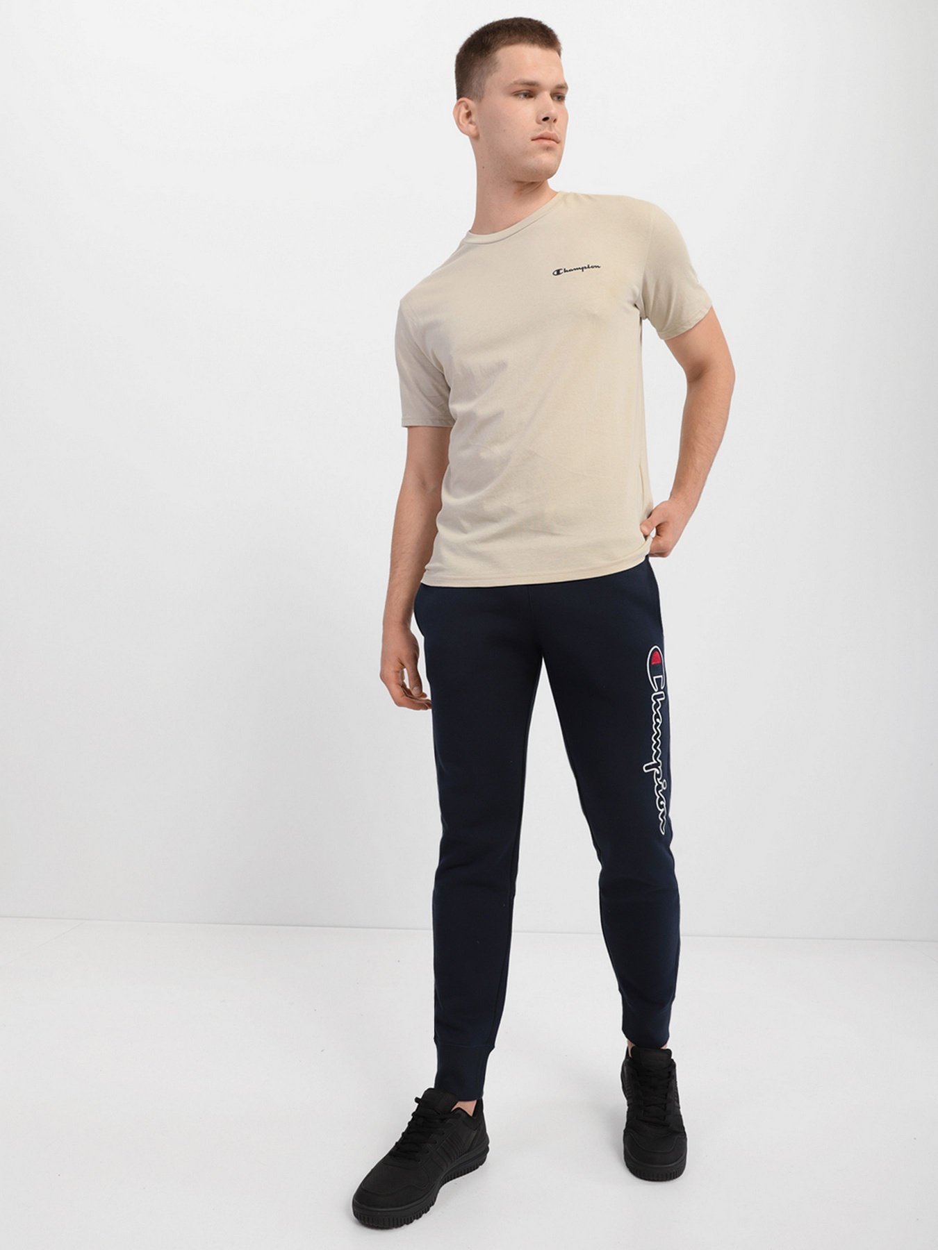 Штаны спортивные Champion RIB CUFF PANTS модель cha216472-NVB Фото