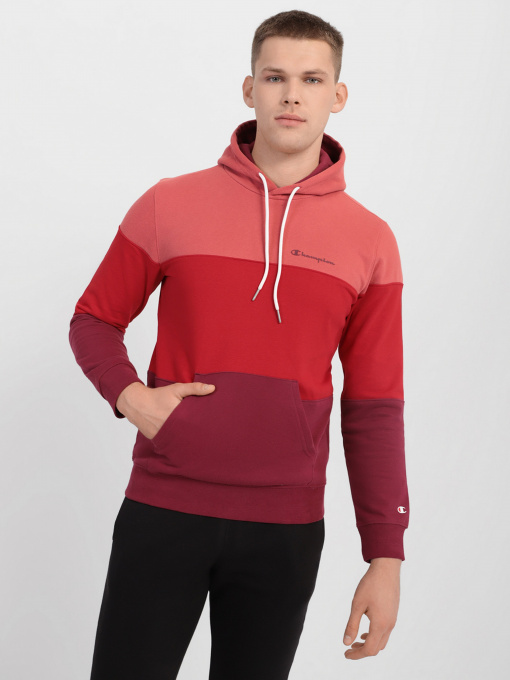 Худи Champion STRIPE COLOUR BLOCK модель cha216587-RHD/HTR Фото