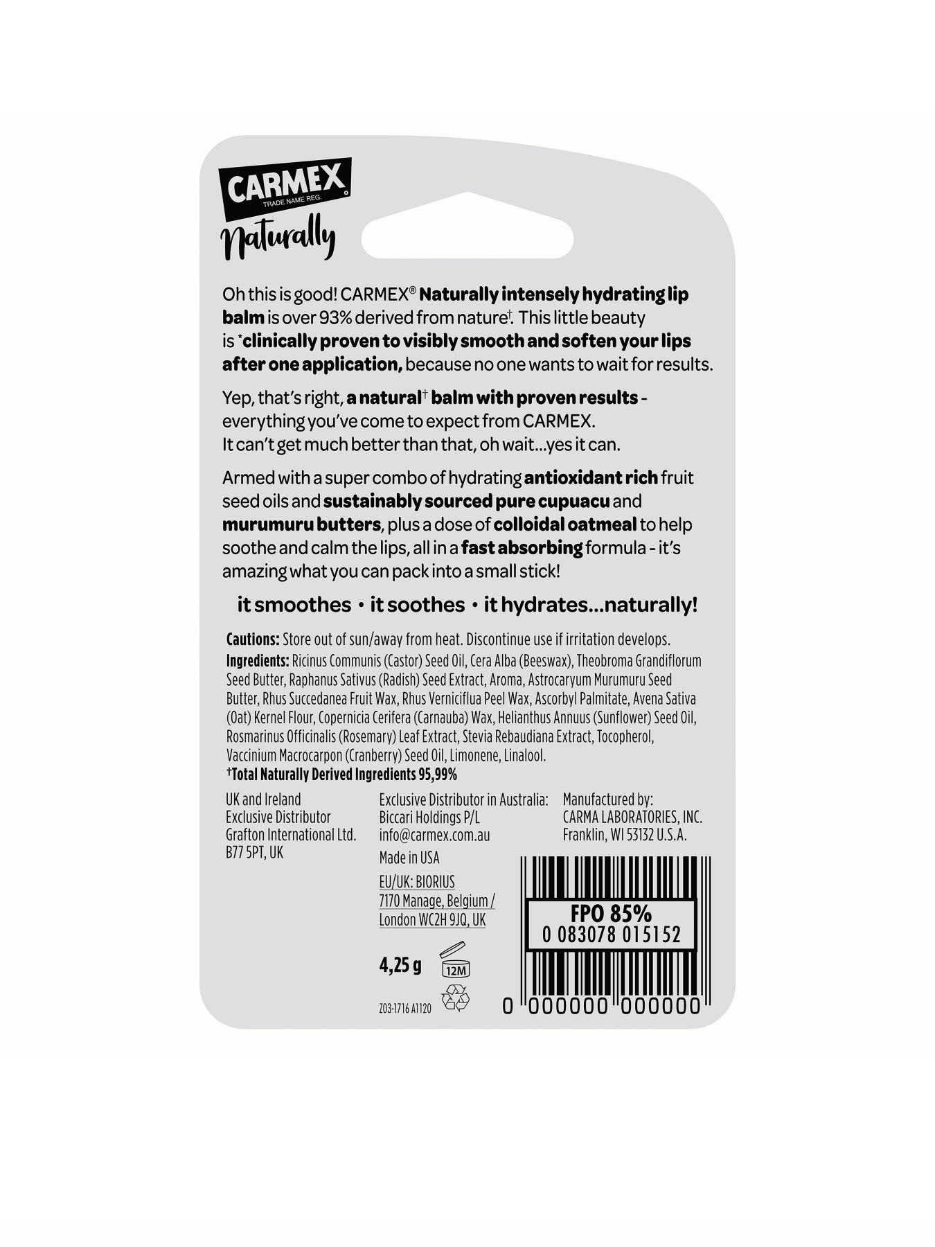 Бальзам для губ Carmex модель CX480 Фото