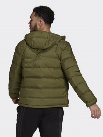 Пуховик Adidas Helionic Hooded Down модель GU3954 Фото