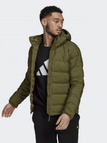 Пуховик Adidas Helionic Hooded Down модель GU3954 Фото