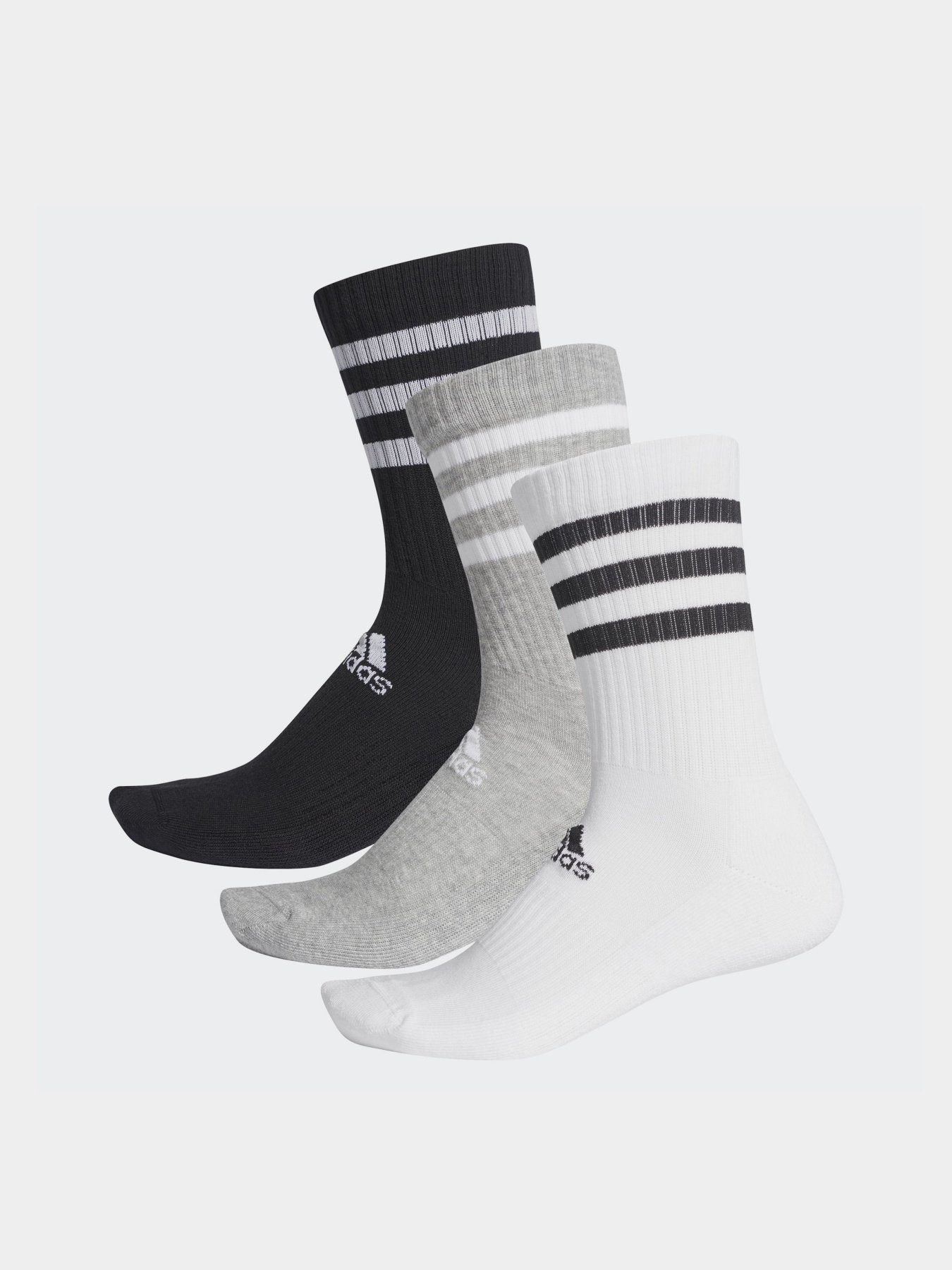 Набор носков Adidas 3-Stripes Cushioned модель DZ9345 Фото