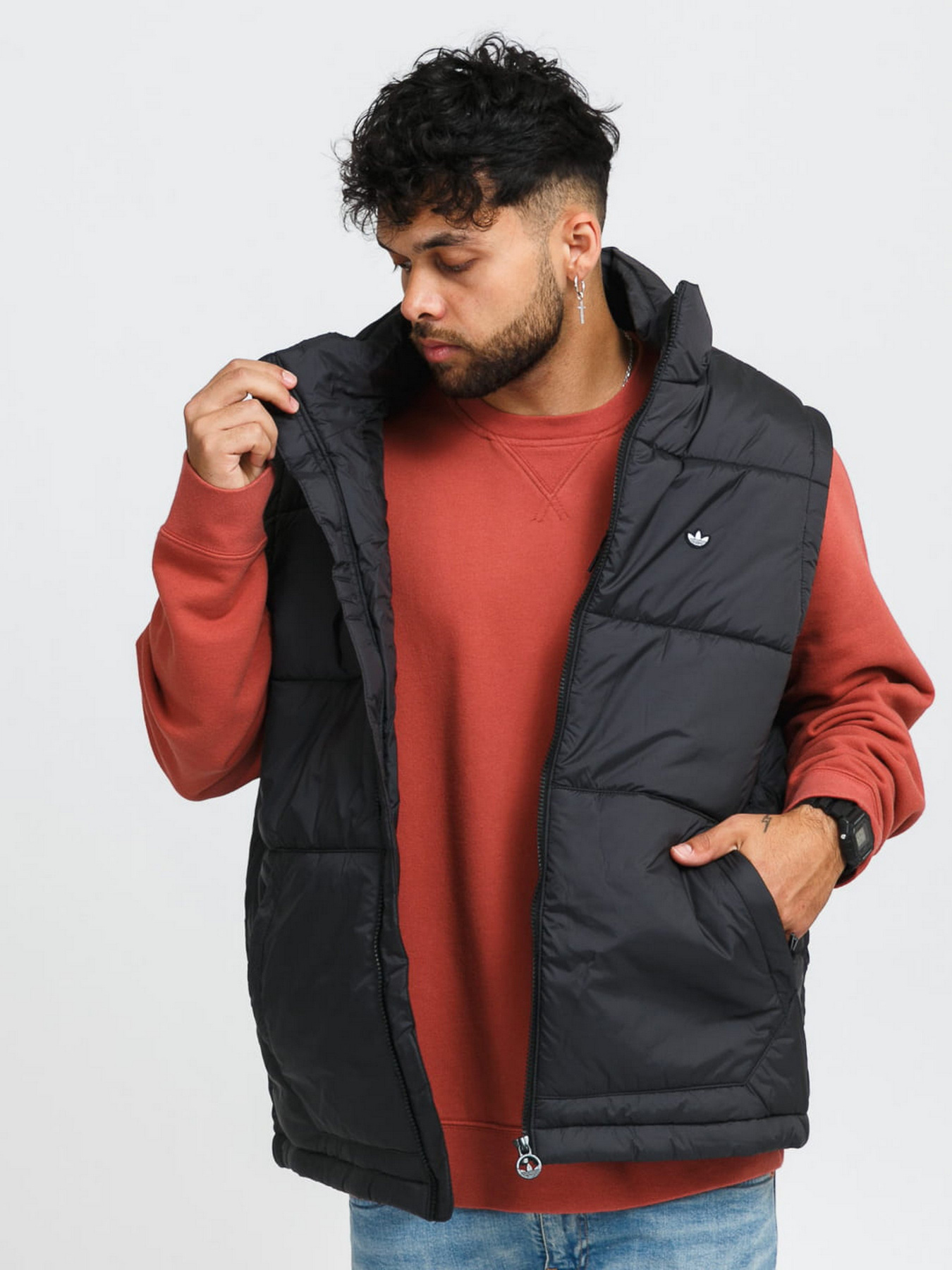 Жилет с утеплителем Adidas Padded Stand-Up Collar Originals модель H13558 Фото