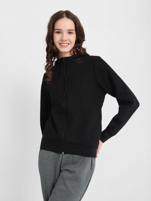 Кофта спортивна Adidas AEROREADY Jacquard Full-Zip Logo модель GC7039 Фото