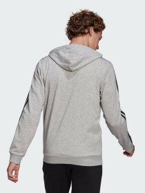 Кофта спортивная Adidas Essentials French Terry 3-Stripes Full-Zip модель GK9034 Фото