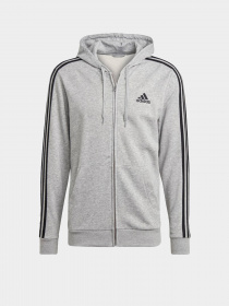 Кофта спортивная Adidas Essentials French Terry 3-Stripes Full-Zip модель GK9034 Фото