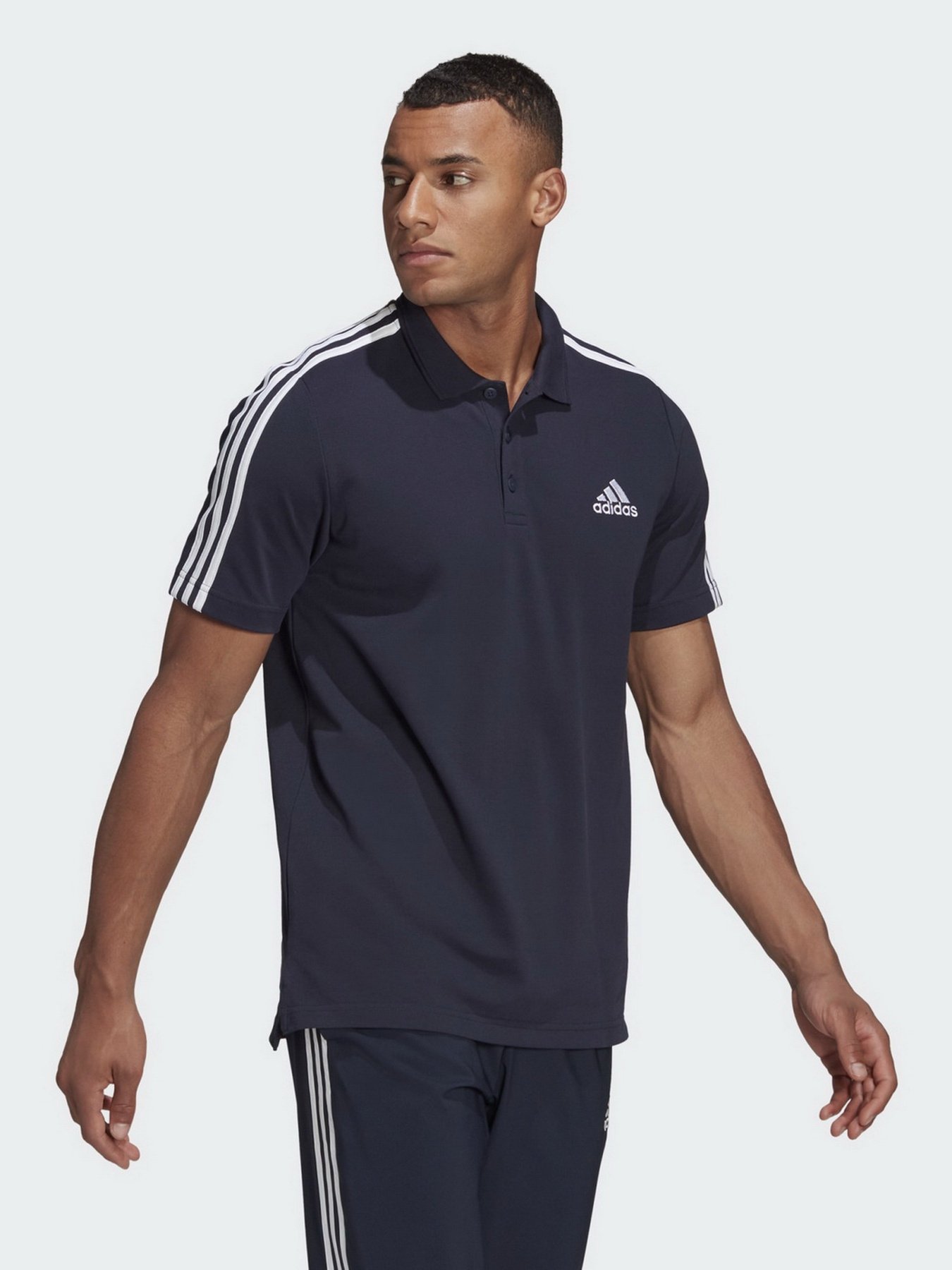 Поло Adidas AEROREADY Essentials Piqué Embroidered Small Logo 3-Stripes модель GK9100 Фото