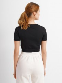 Спортивная футболка Adidas Aeroknit Seamless Fitted Cropped модель HA1198 Фото