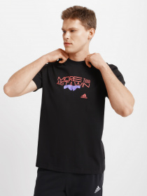 Спортивная футболка Adidas AEROREADY Graphic Performance модель HA4072 Спортивная футболка Adidas AEROREADY Graphic Performance модель HA4072 Фото