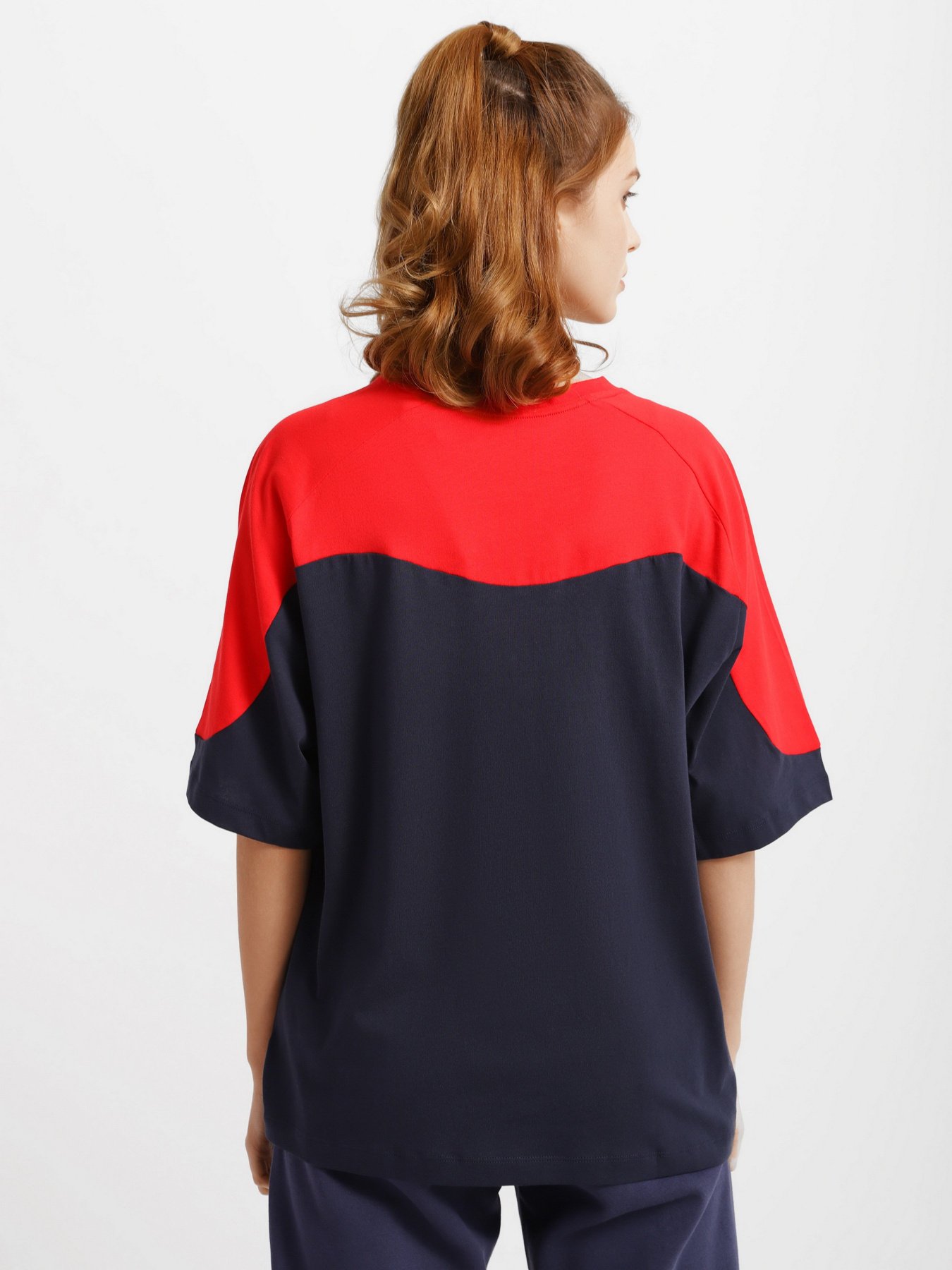 Футболка Adidas Essentials Colorblock Boyfriend модель HA6620 Фото