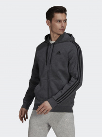 Кофта спортивная Adidas Essentials 3-Stripes модель HB0042 Фото