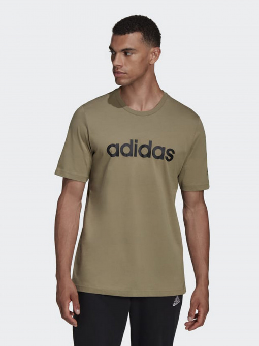 Футболка спортивная Adidas Essentials Embroidered Linear Logo модель HC4962 Фото