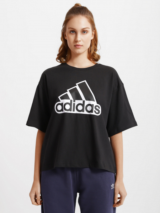 Футболка Adidas Essentials Logo Boxy модель HC9189 Фото
