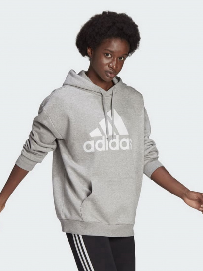 Худі adidas Essentials Logo Boyfriend Fleece модель HD1748 — фото 3 - INTERTOP