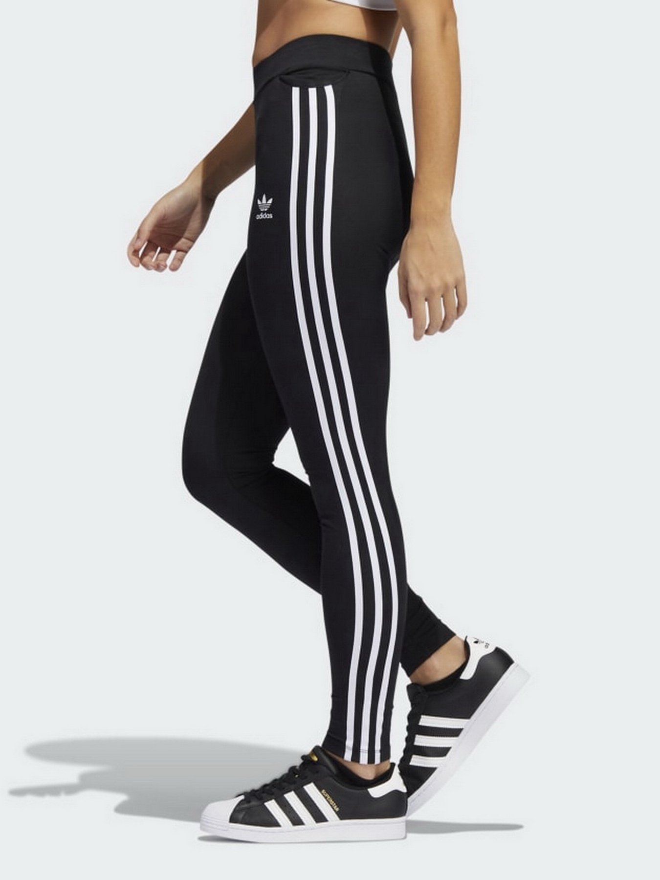 Леггинсы спортивные Adidas Adicolor Classics 3-Stripes модель HD2350 Фото