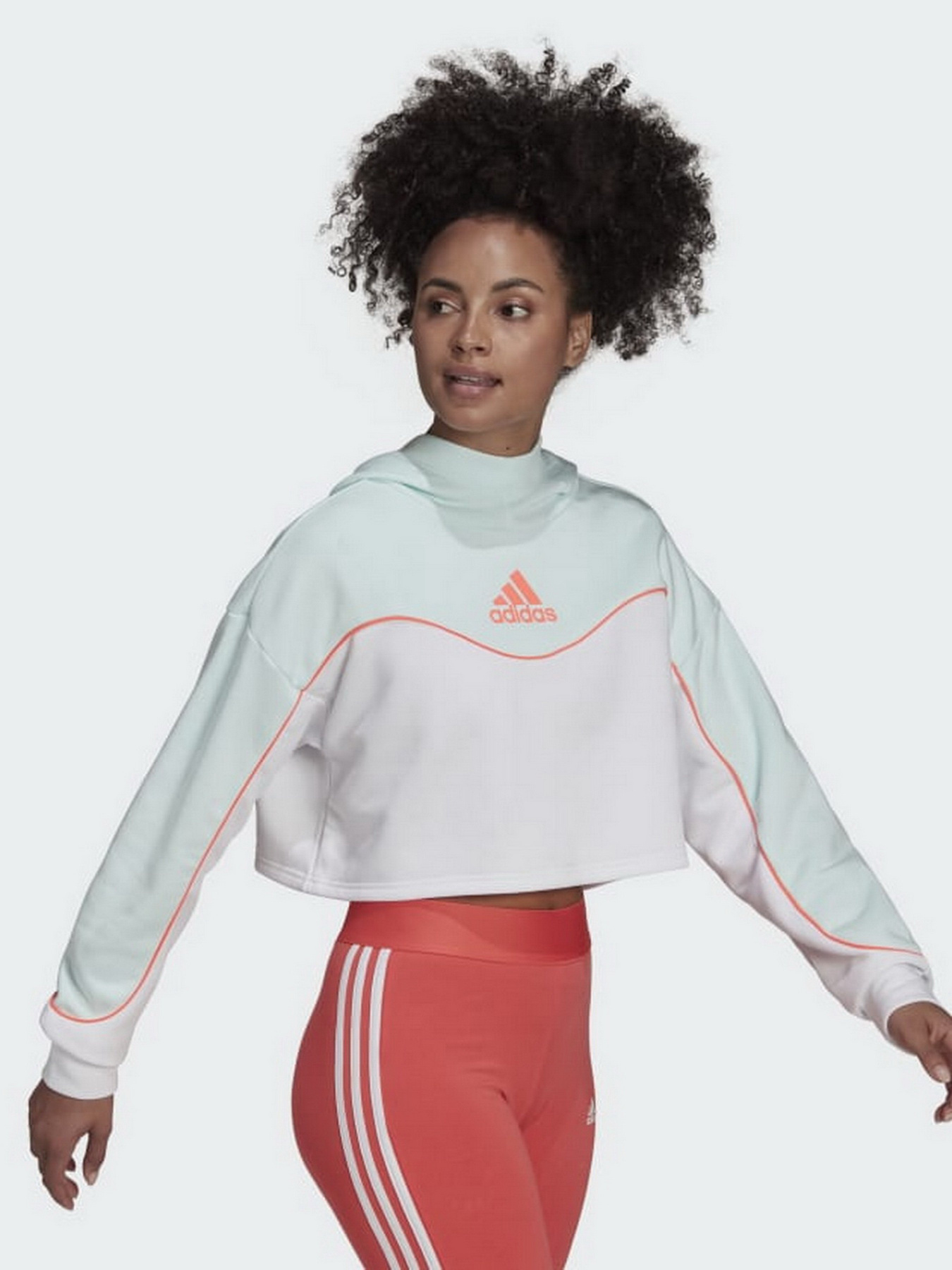 Худи Adidas Essentials Colorblock 3-Stripes модель HD6774 Фото